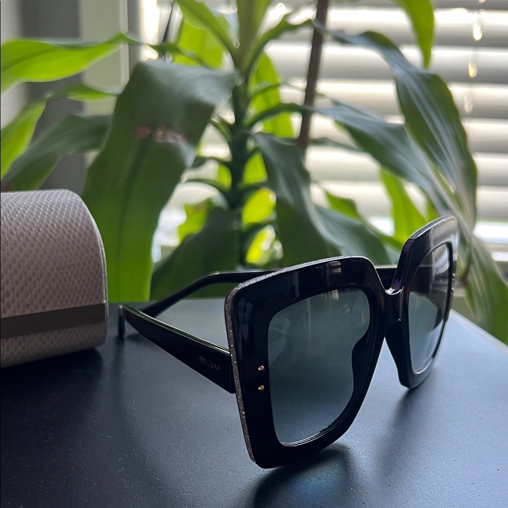 Jimmy Choo Black Square Sunglasses - Picture 2 of 8